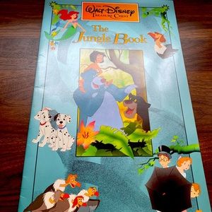 THE JUNGLE BOOK Jumbo Illustrated Disney Vintage Classic Fairy Tale Story Mowgli